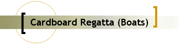 Cardboard Regatta (Boats)