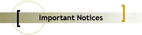 Important Notices